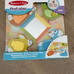 Melissa & Doug First Play Touch and Feel Baby Puzzle 12Mo+
